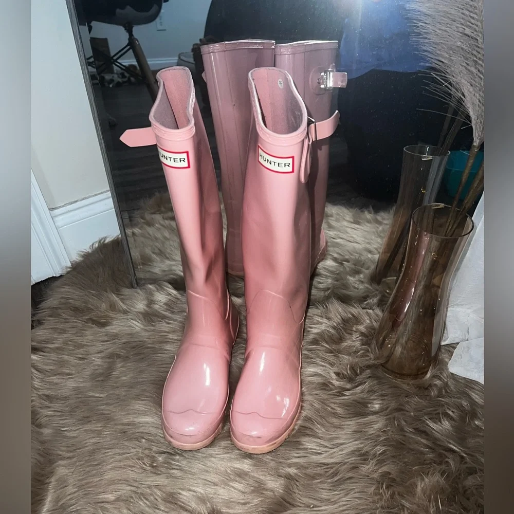 Pink Hunter boots - Picture 2 of 3
